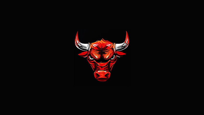 PC BULLS, logo Chicago Bulls Sfondo HD