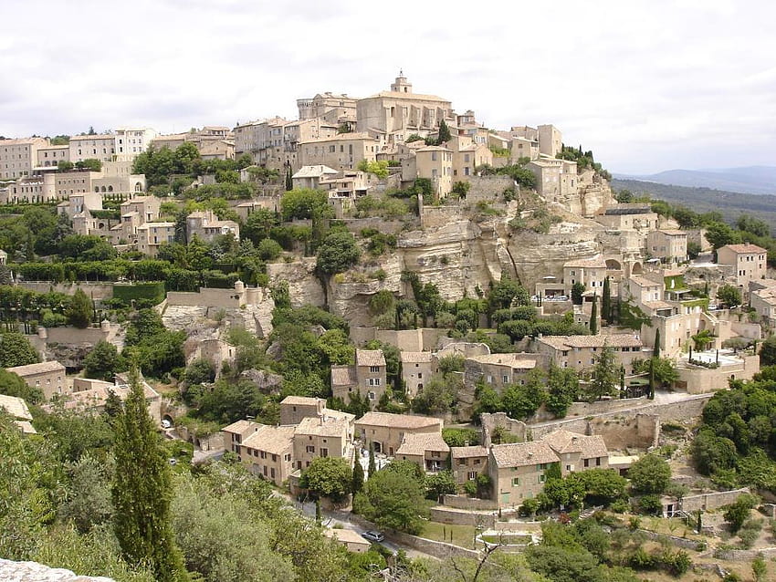 Férias na França Self Drive: Provence, aldeias provence papel de parede HD