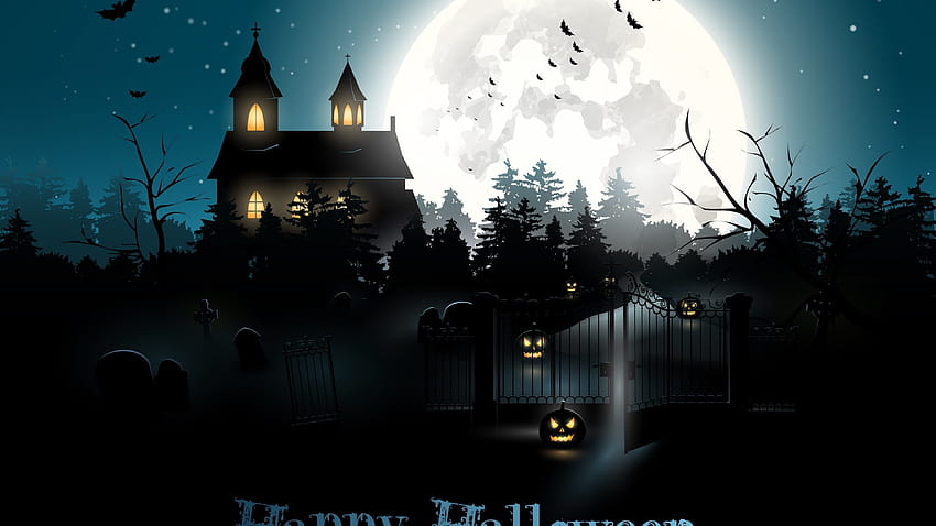 Halloween Moon, the midnight monsters HD wallpaper
