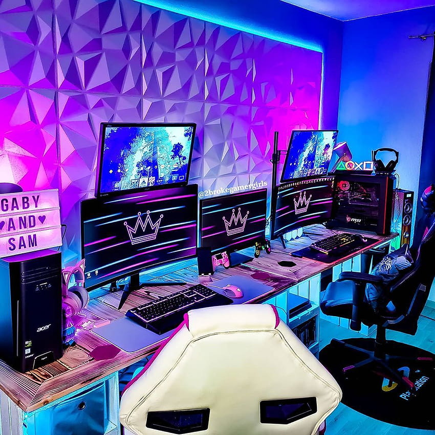 GeekyBeast and NerdyBeauty posted on Instagram: “Love These new from the best Community on…, gaming set ups HD phone wallpaper