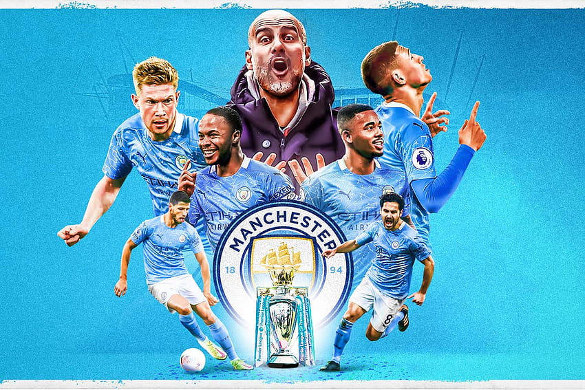 Di nuovo campioni! Come Guardiola ha trascinato il Man City dalla disperazione a una gloria ancora maggiore, campione della Premier League del Manchester City nel 2022 Sfondo HD
