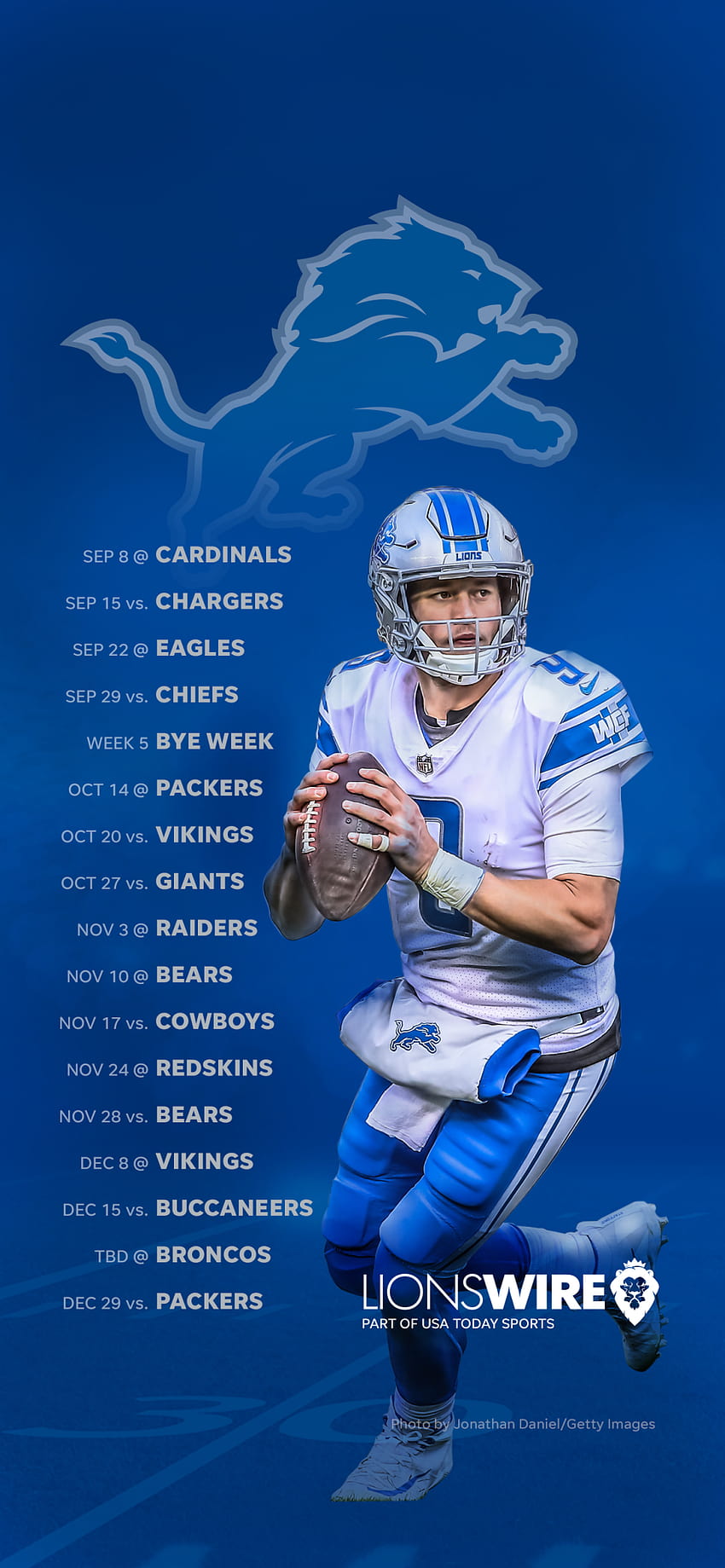 Detroit Lions, football, HD phone wallpaper