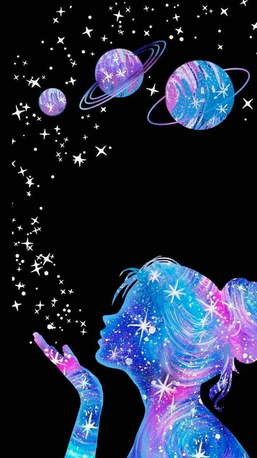 ▷ 100 ideas for a cool galaxy for your phone and, women black and blue HD phone wallpaper