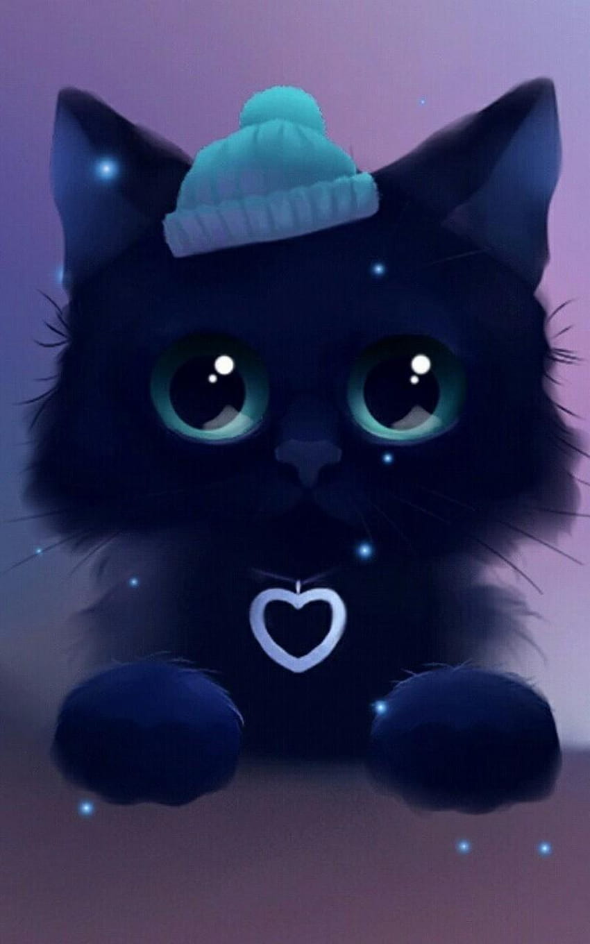 Gato Kawaii para Android, anime de gatos kawaii fondo de pantalla del teléfono