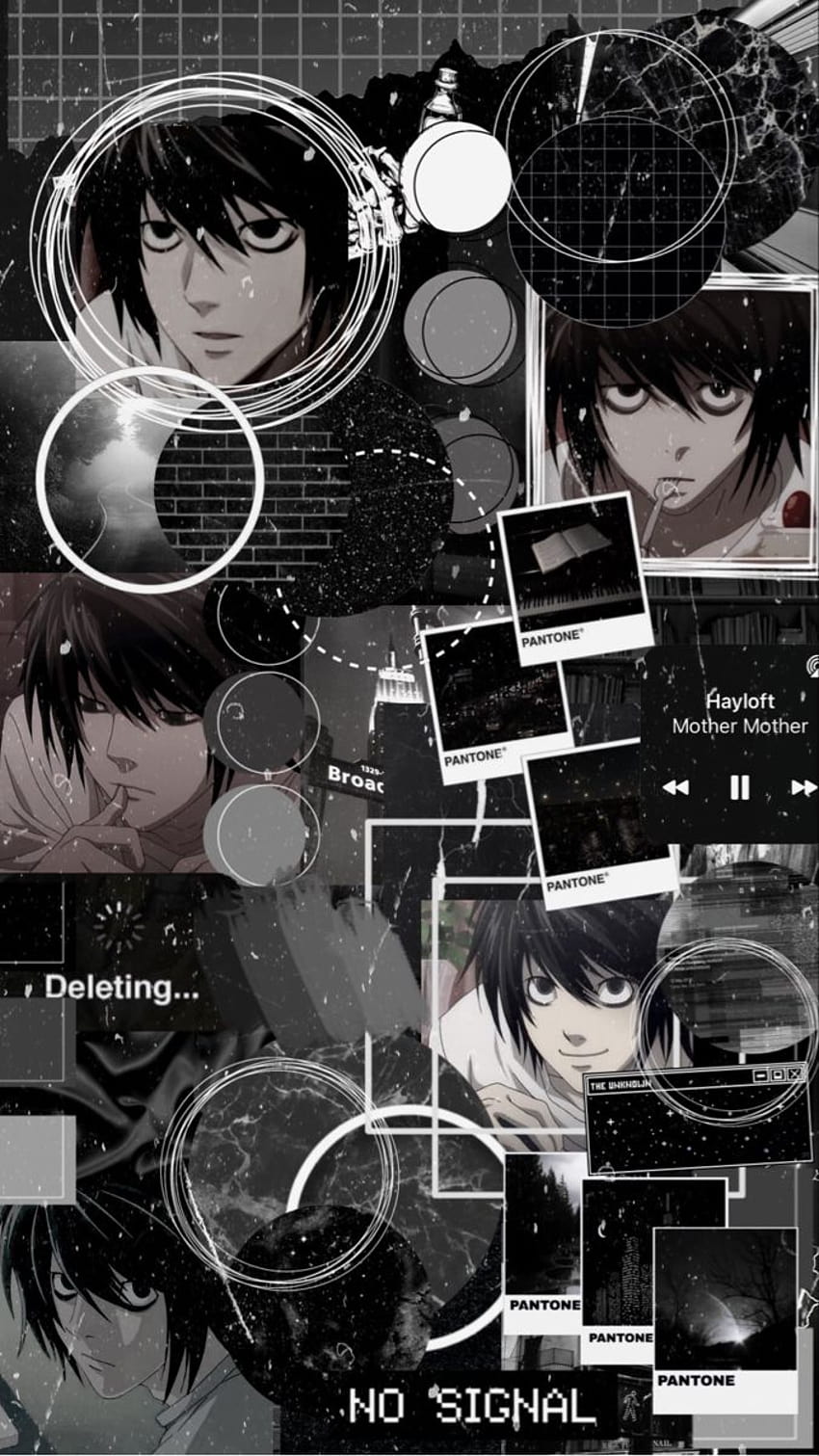 Best Anime Black And White Death Note posted by Samantha Thompson, l ...