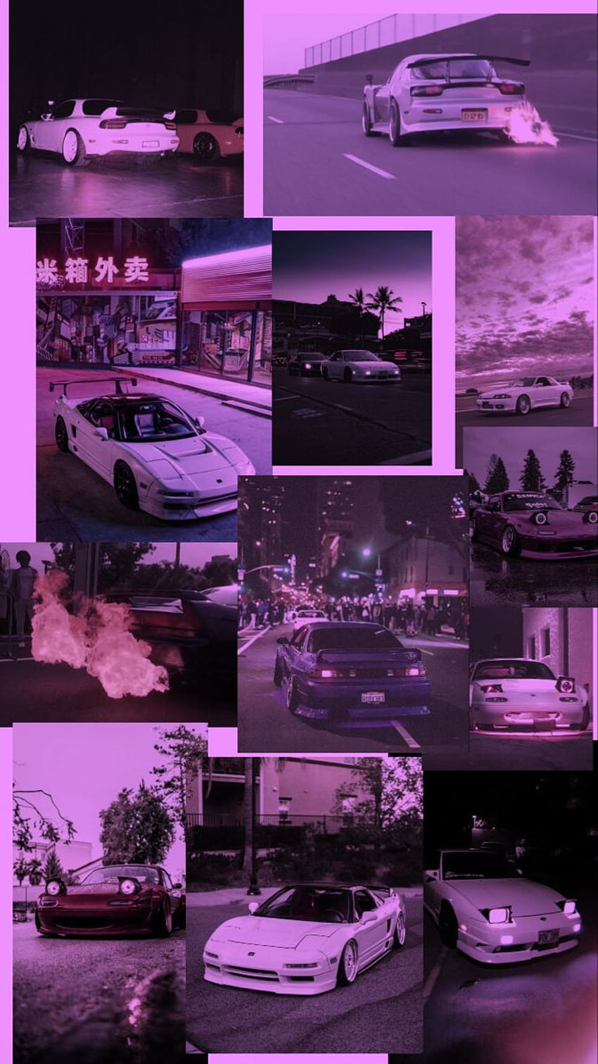 autos jdm estética años 90, japón años 90 fondo de pantalla del teléfono