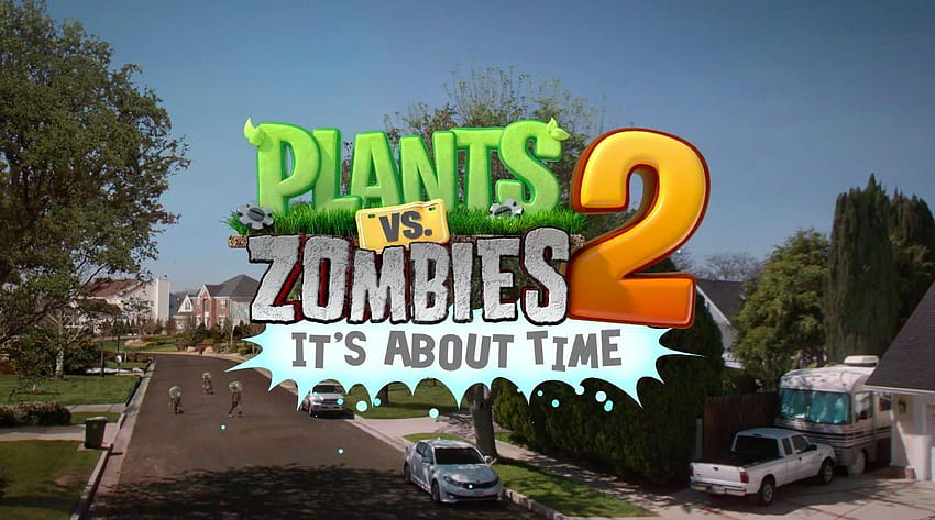 Plants vs. Zombies 2 arrives on July 18, plants vs zombies 2 its about time HD wallpaper