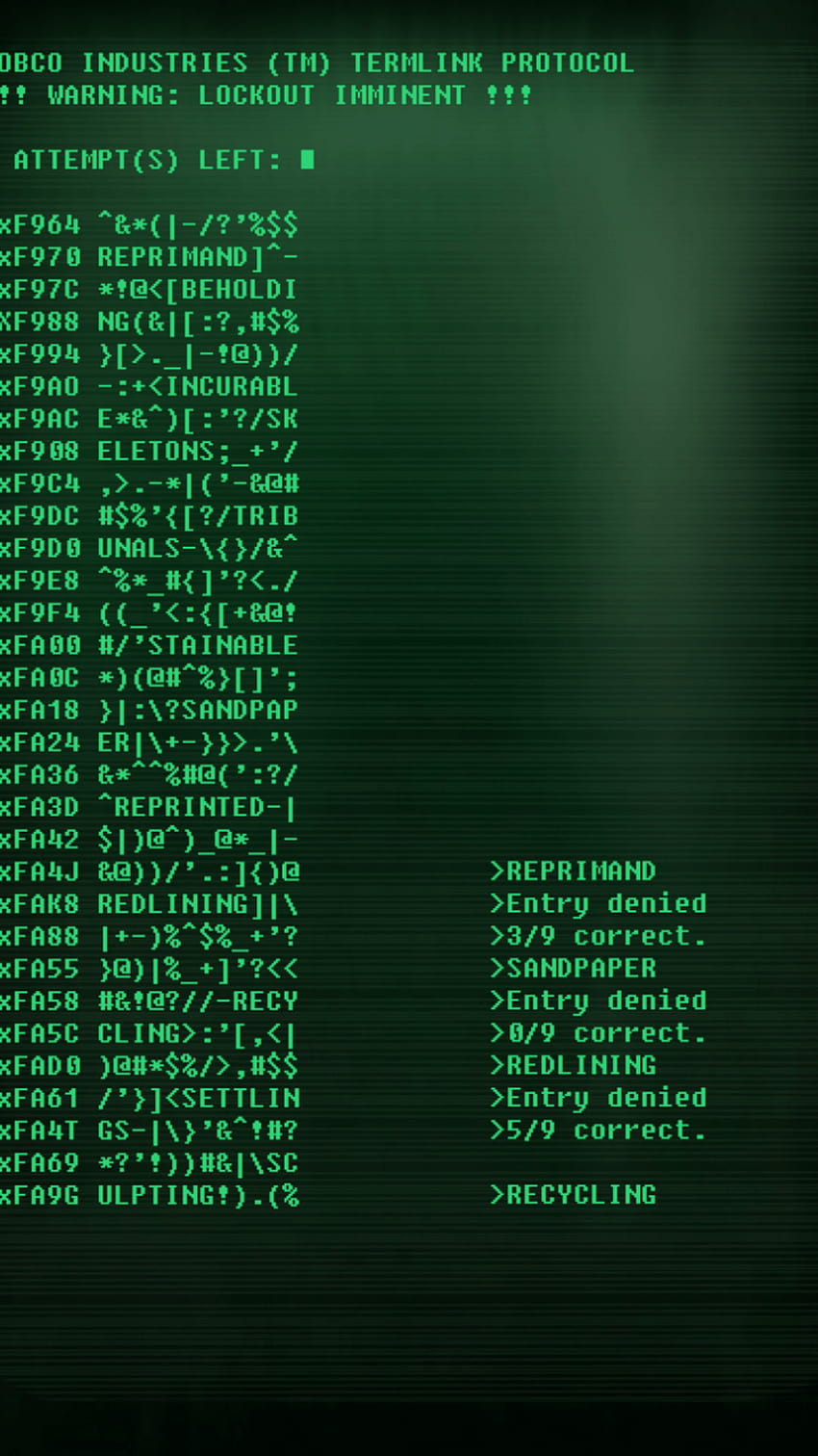 Fallout Terminal Hacking Ipod by, hacker phone HD phone wallpaper