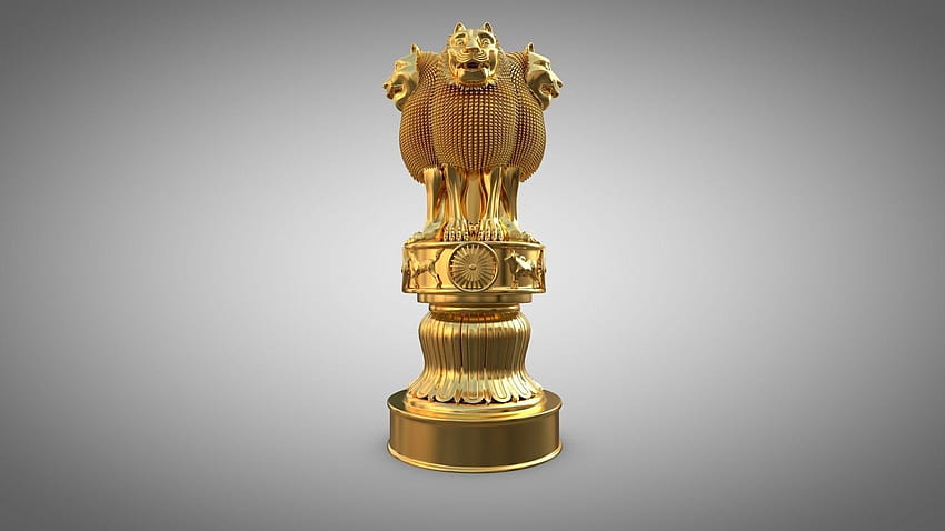 3D 자산 Ashoka Stambha, Ashoka의 기둥 HD 월페이퍼