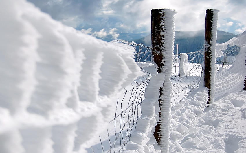 Алпийски езера Дива природа Зима Природа, алпийска зима HD тапет