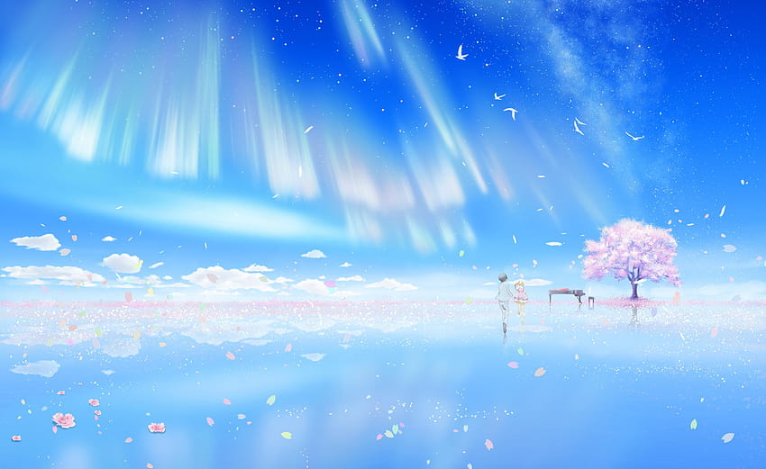your lie in april anime HD wallpaper
