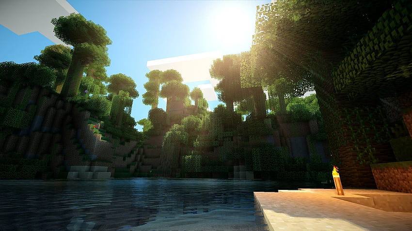 Is it just me or does this actually make me want to go outside, minecraft shaders HD wallpaper