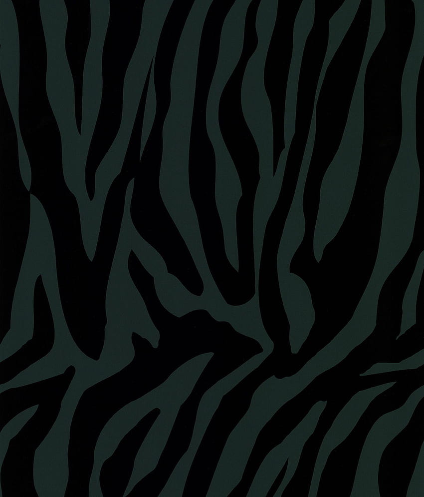 Sample Zebra Chic Stripe in Black by Brewster Home, black zebra print HD phone wallpaper