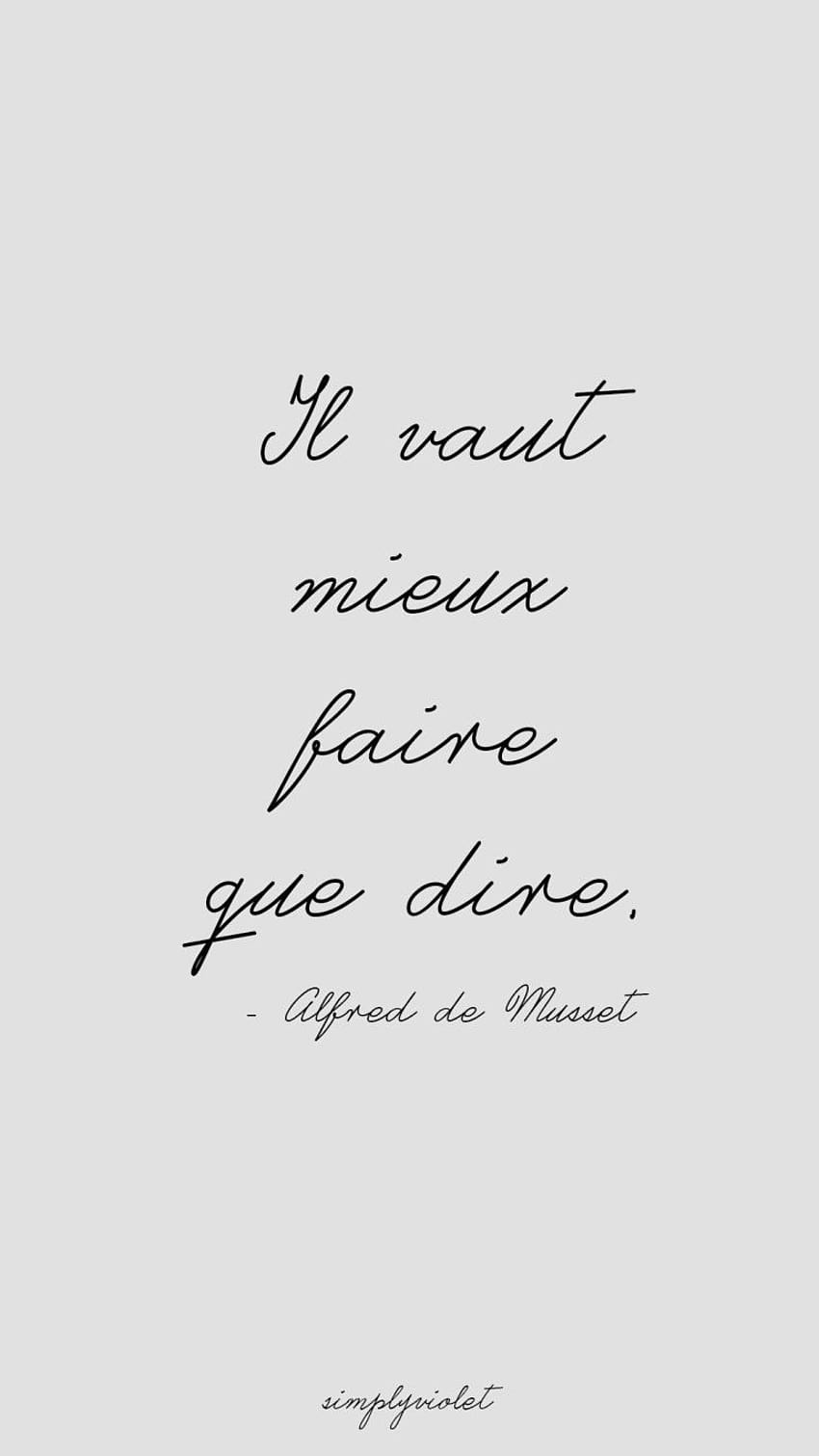 Quotes In French, france aesthetic HD phone wallpaper