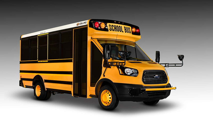 Collins Ford Transit, Type A School Bus HD wallpaper