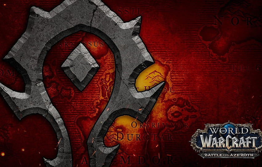 Blizzard, Horde, World of WarCraft, Battle for Azeroth , section игры, wow horde HD wallpaper
