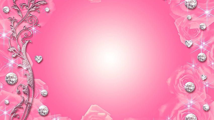 4 Pink Bling, dark pink rhinestones HD wallpaper