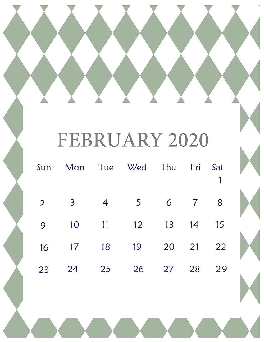 February 2020 Calendar HD phone wallpaper | Pxfuel