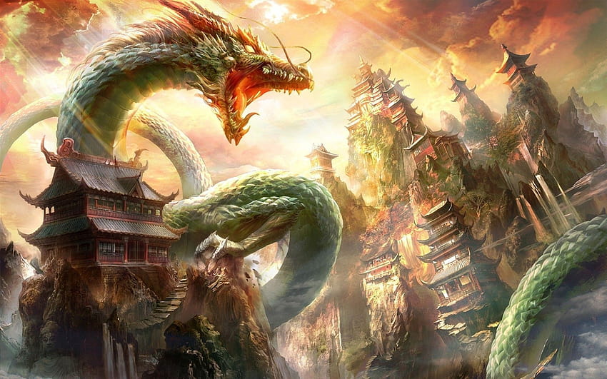Dragon Cool Japanese, aesthetic japanese dragon HD wallpaper