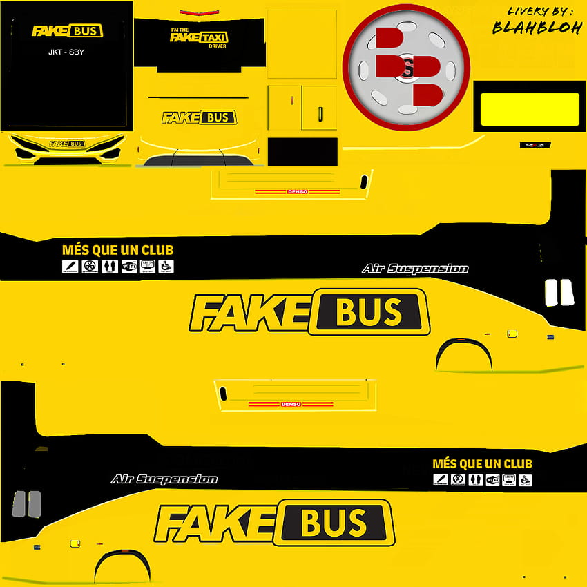toedit bussid livery fake bus :v... di 2020, fake taxi HD phone wallpaper