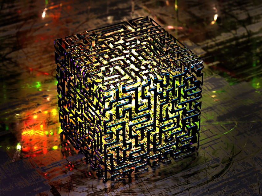 Komplexe Quantencomputer, wie sie hier abgeet sind HD-Hintergrundbild