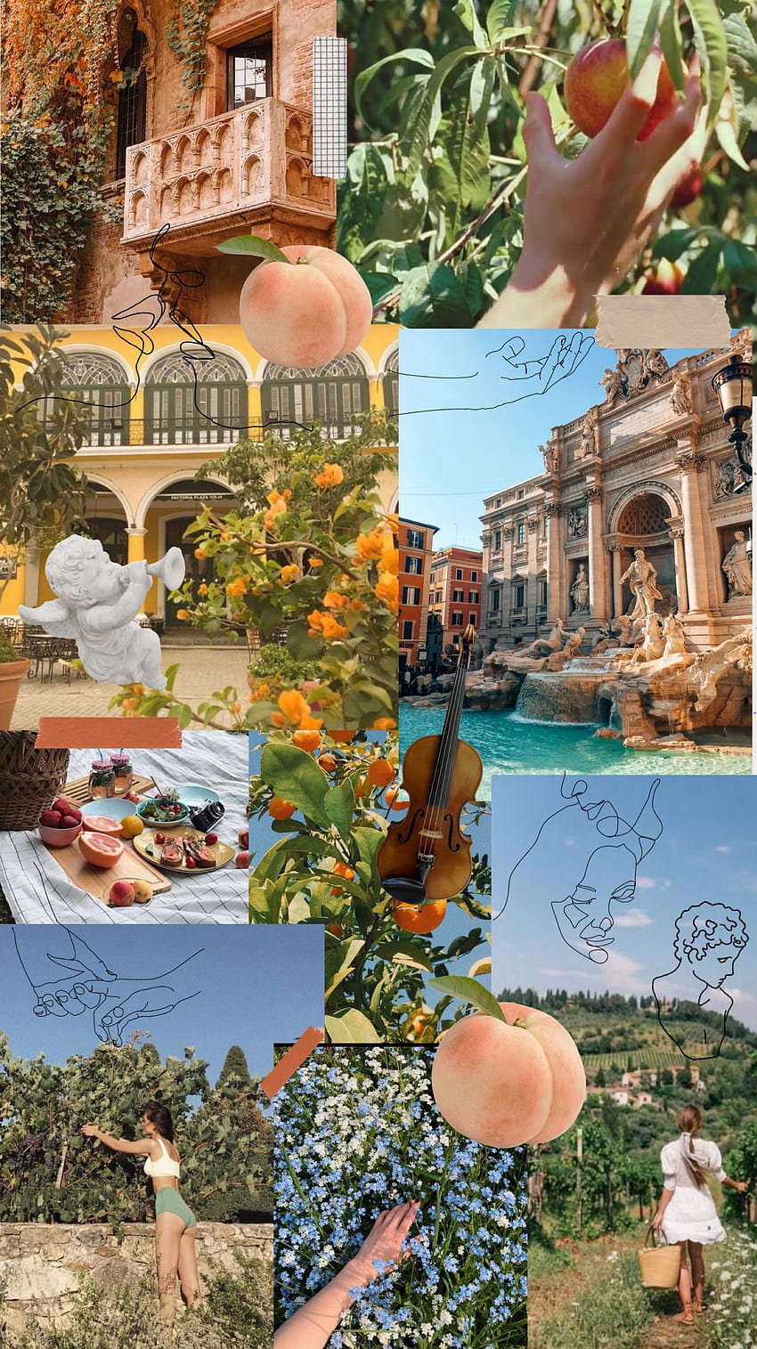 italy collage, northern italy HD phone wallpaper