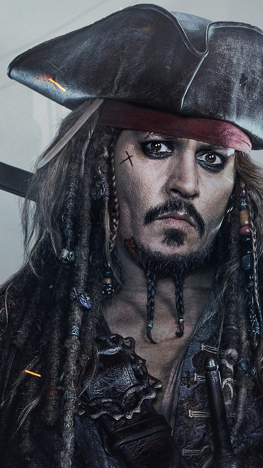 1080x1920 Pirates Of Caribbean: Dead Men Tell No Tales จอห์นนี่ เดปป์ iphone วอลล์เปเปอร์โทรศัพท์ HD