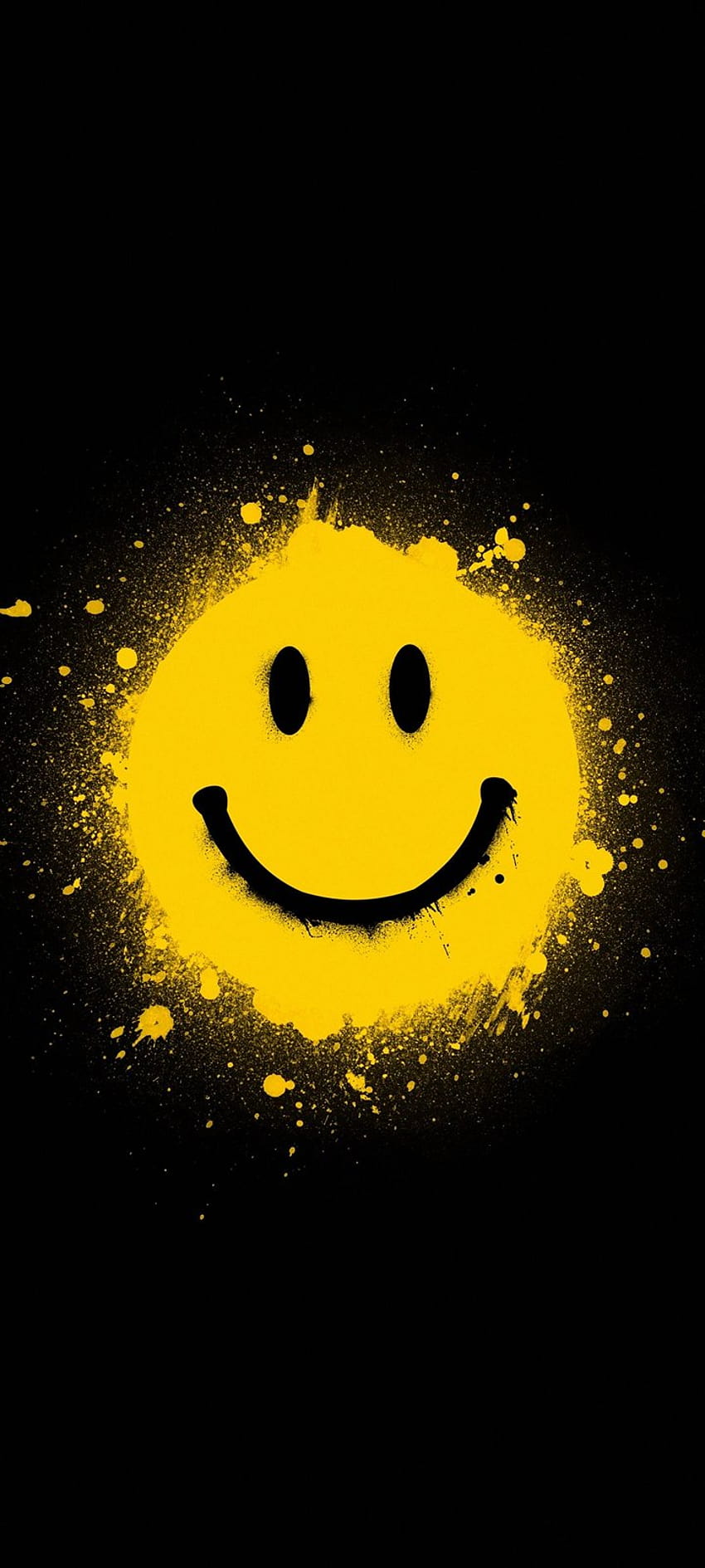 Smiley Face Yellow Backgrounds 720x1600, visage souriant jaune Fond d'écran de téléphone HD