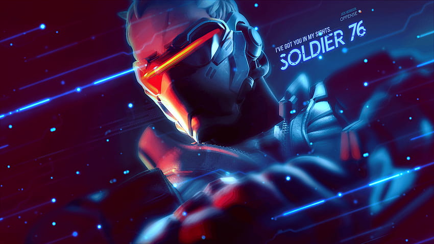 Overwatch, soldier 76 HD wallpaper