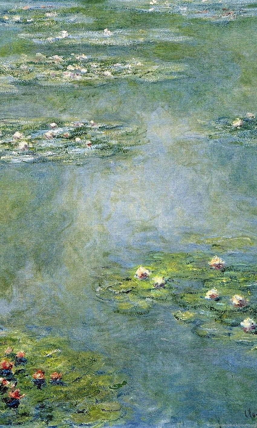 Claude Monet Water Lilies Backgrounds, monet iphone HD phone wallpaper