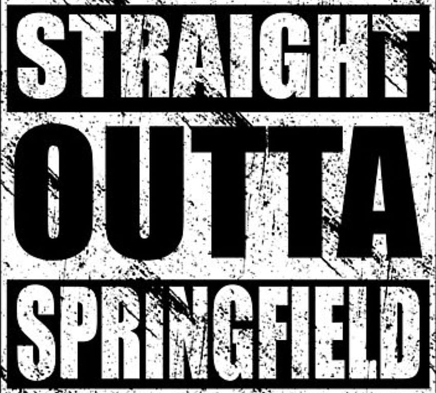 Straight Outta Springfield, Simpsonlar, springfield modası HD duvar kağıdı