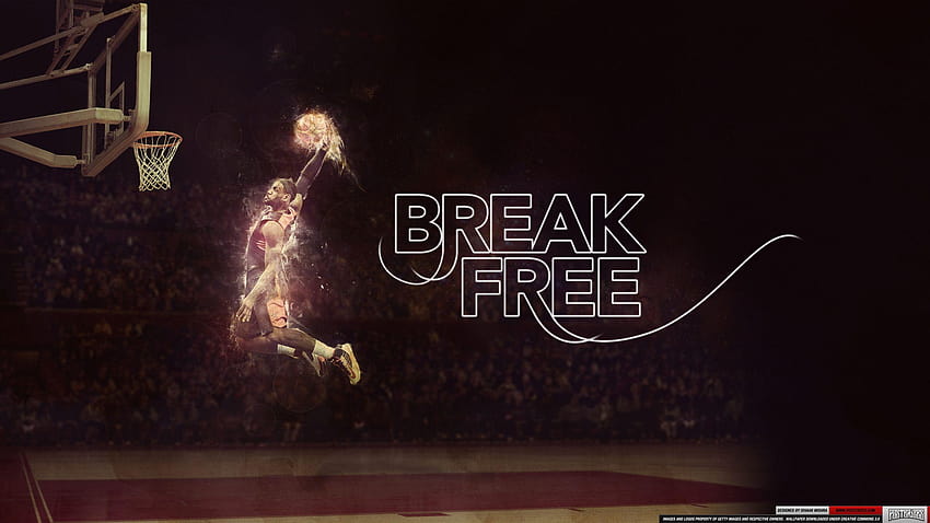 Lebron James Slam Dunk, basketball dunk HD wallpaper