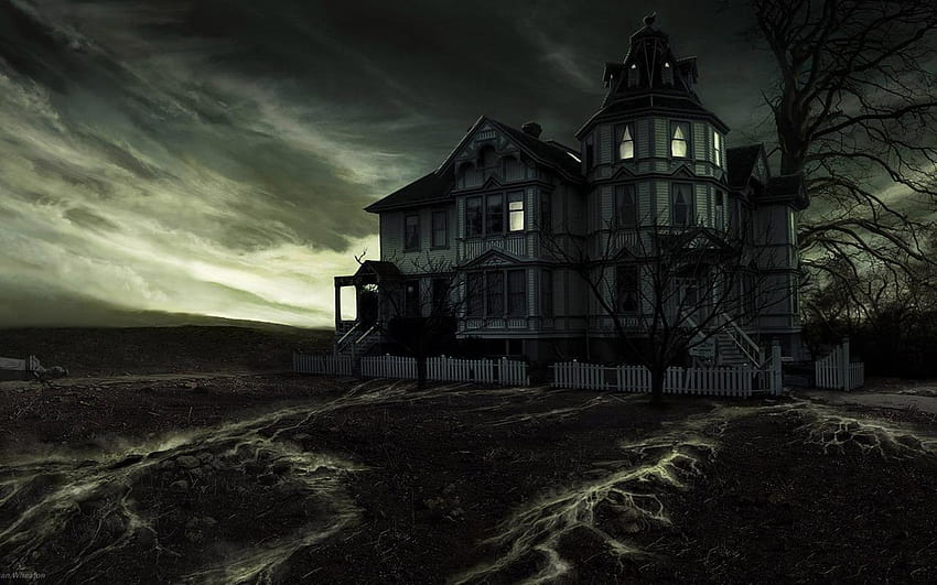 Ghost Town, ghostly night HD wallpaper