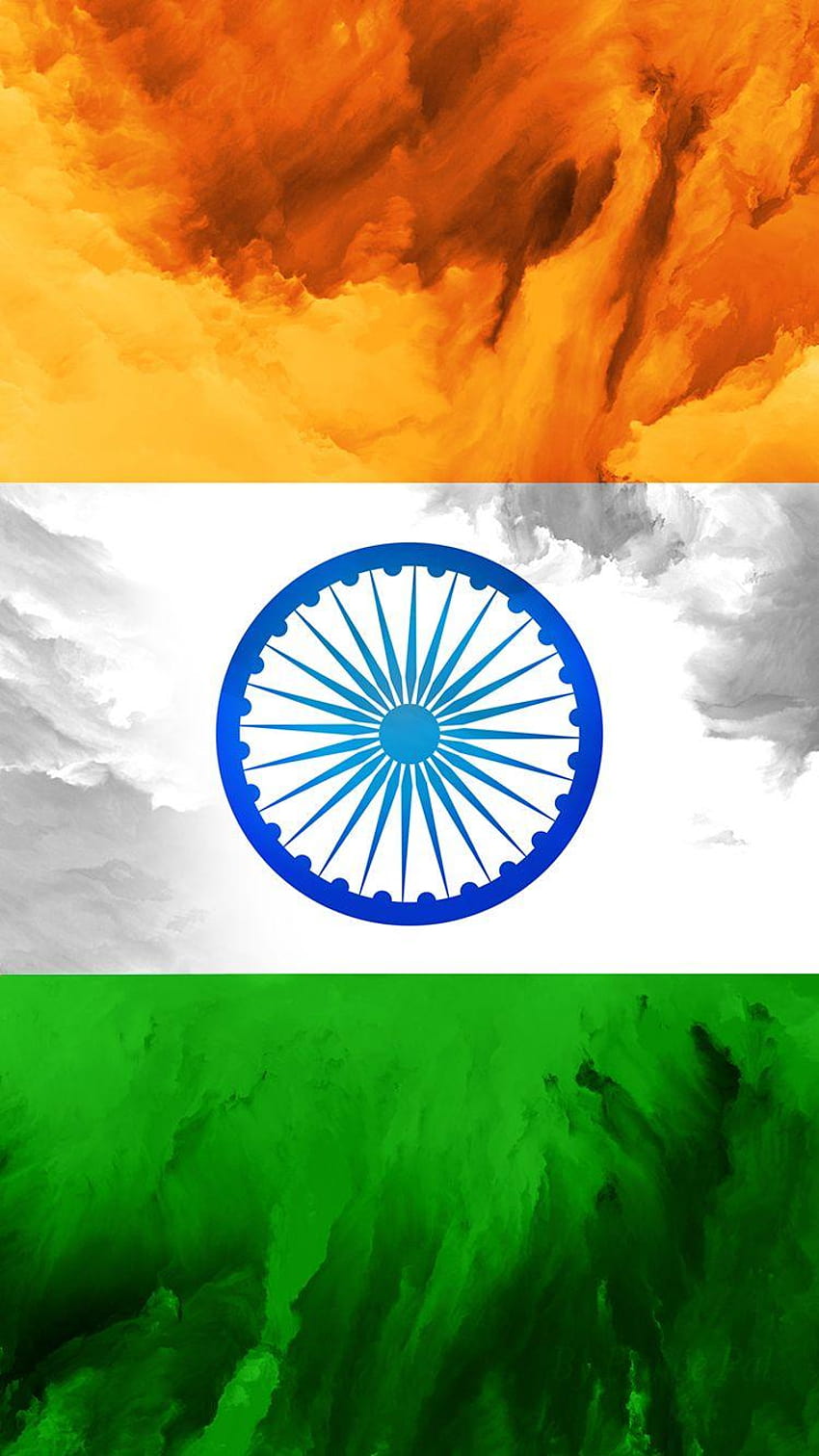 Indien iPhone, iPhone mit indischer Flagge HD-Handy-Hintergrundbild