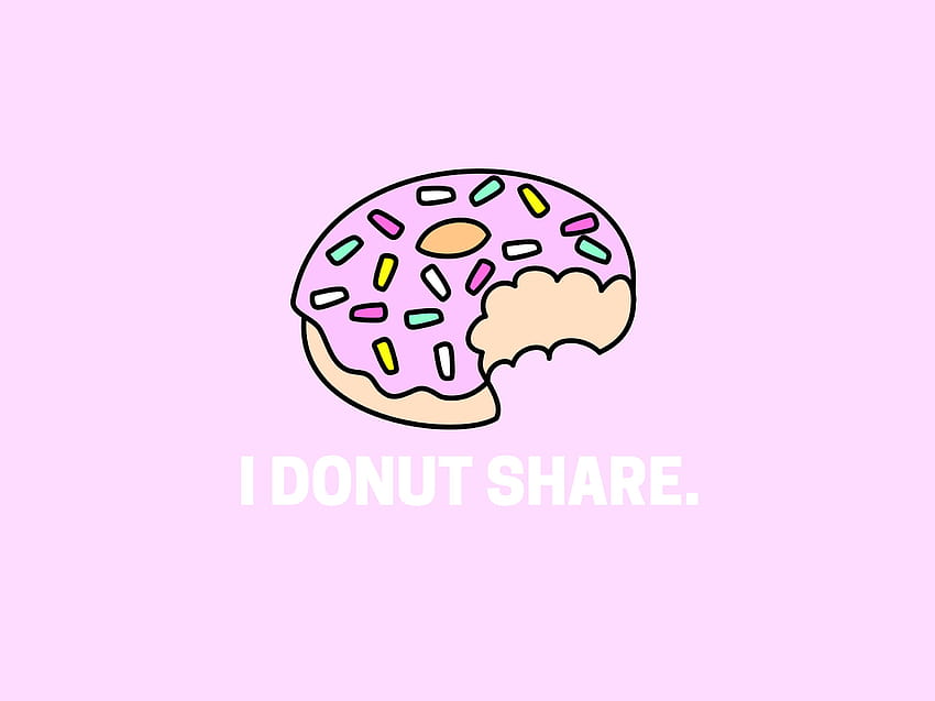 I Donut Share, donut drip HD wallpaper