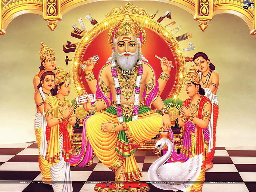 Full Wide Lord Vishwakarma & I, vishwakarma dev 高画質の壁紙