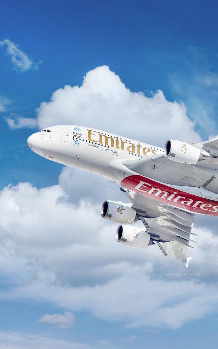1 Emirates Airline, iphone на авиокомпания Emirates HD тапет за телефон
