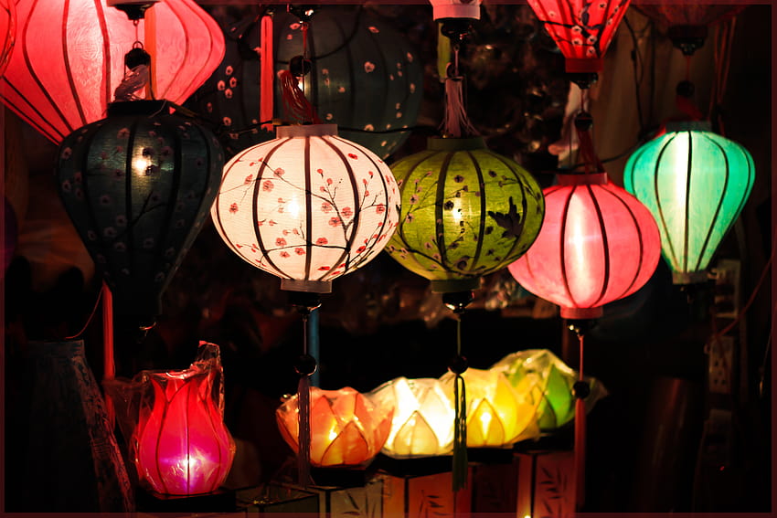 : glowing, night, vintage, balloon, old, celebration, decoration, halloween, holiday, asia, ancient, glow, colorful, tourism, pink, lighting, festive, jack o lantern, fun, design, year, bright, light fixture, new, culture, heritage, mid autumn festival vietnam HD wallpaper