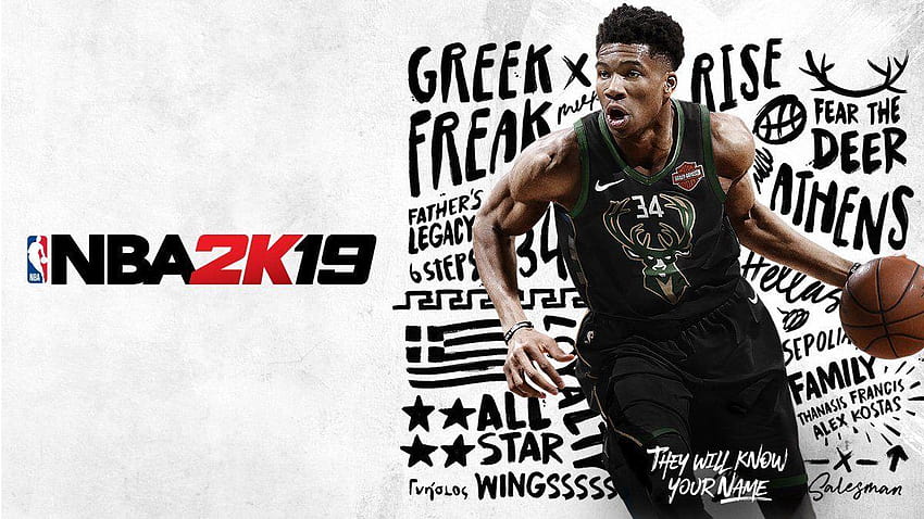 NBA 19 Standard Edition będzie zawierać gwiazdę Milwaukee Bucks, Giannisa, giannisa antetokounmpo 2019 Tapeta HD