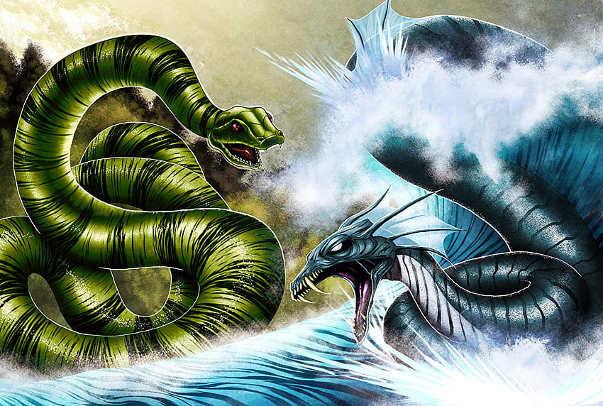 Snake dragon Fantasy Battles HD wallpaper | Pxfuel