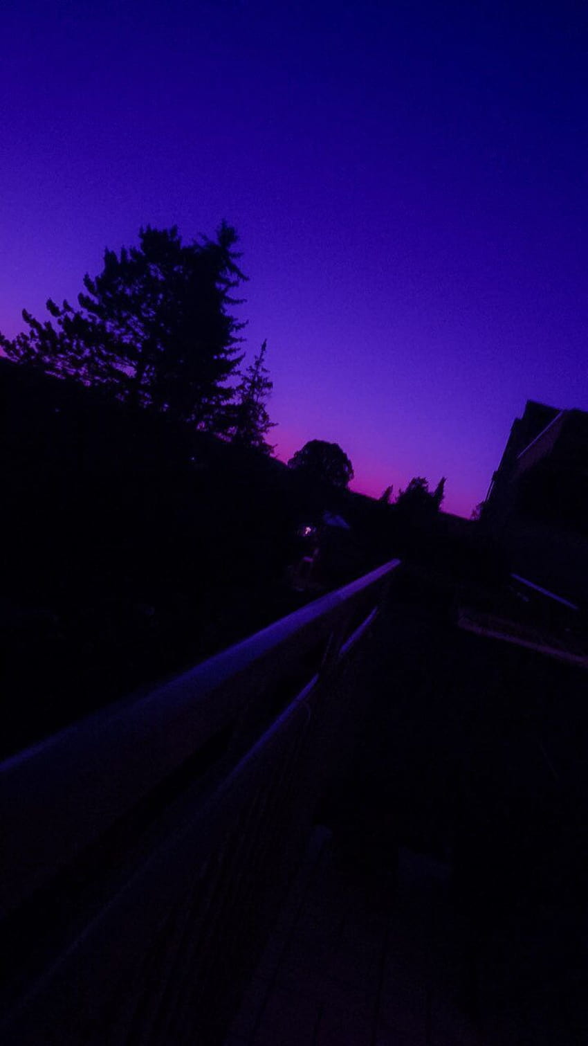 fioletowe niebo, fioletowe estetyczne nocne niebo Tapeta na telefon HD