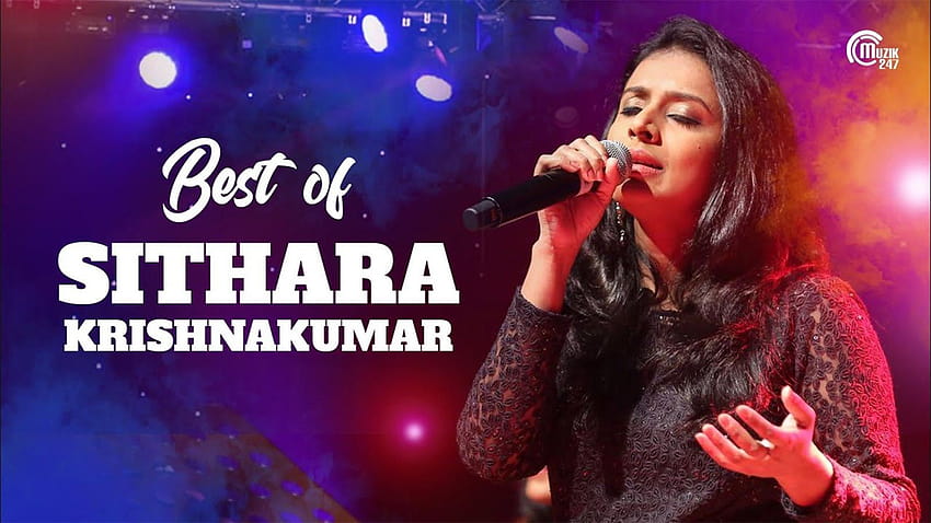 'Sithara Krishnakumar'ın Popüler Malayalam Hit Resmi Müziği Sesli Şarkı Müzik Kutusunu İzleyin HD duvar kağıdı