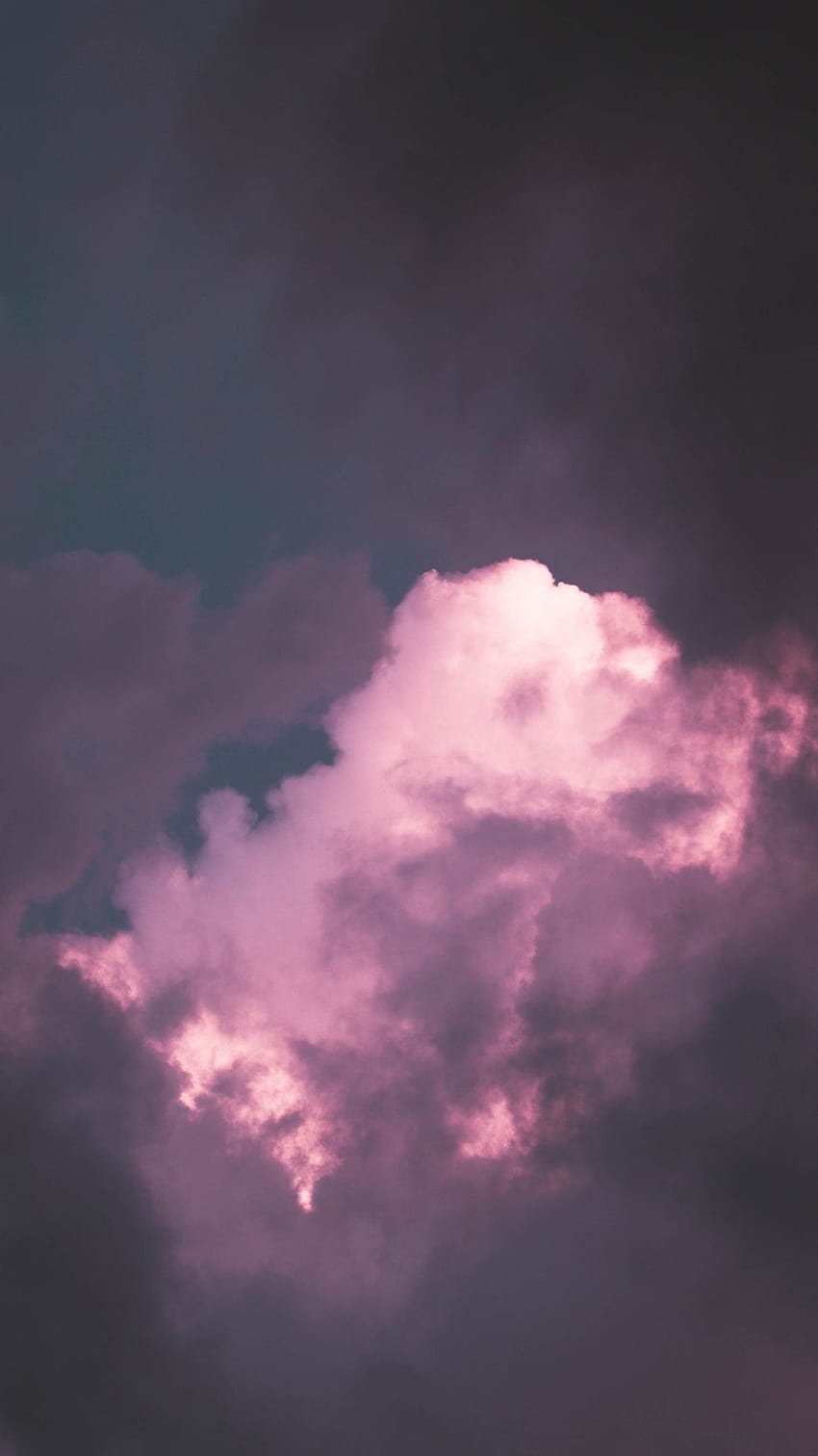 938x1668 nuages, ciel, violet, ombre, atmosphère, nuages ​​​​pourpres roses iphone Fond d'écran de téléphone HD