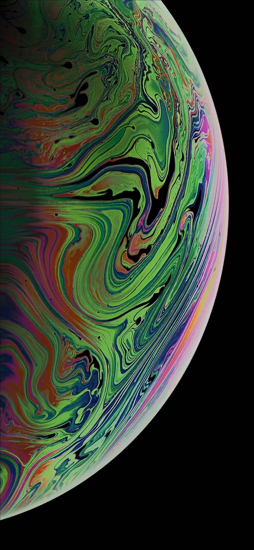 Iphone Xs Bubble Or Planet HD phone wallpaper