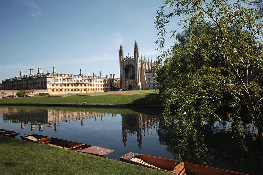 Domingo: A Lovely of the River Cam y King's College en Cambridge For Your, universidad de cambridge fondo de pantalla