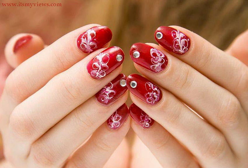 Beautiful Nails Art Wallpapers | Nail art, Dot nail designs, Gold nail  designs