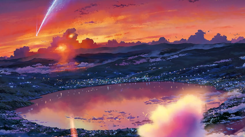 Your Name Anime Landscape, anime scenery HD wallpaper