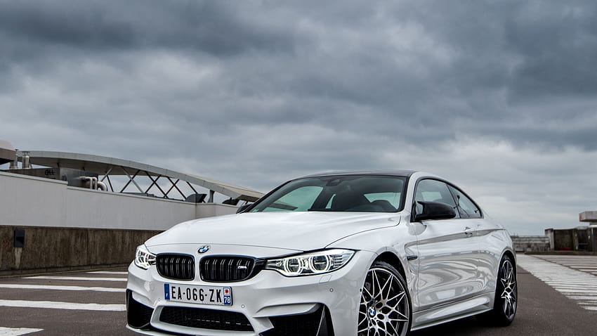 bmw m4, white car, front, , background, ce3dde HD wallpaper