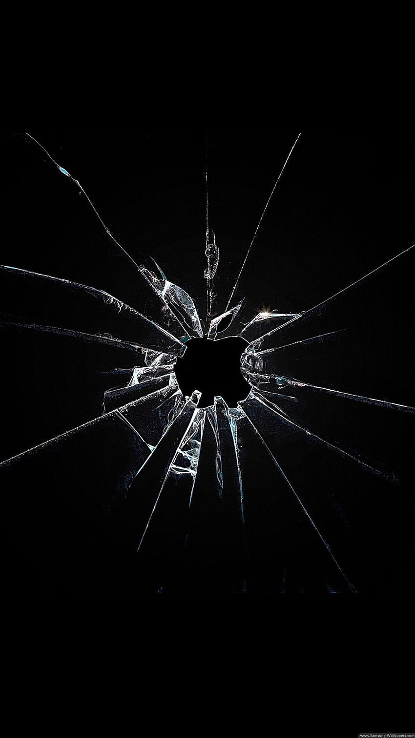 Cool and Screensavers for phones, shattered glasses background black HD phone wallpaper