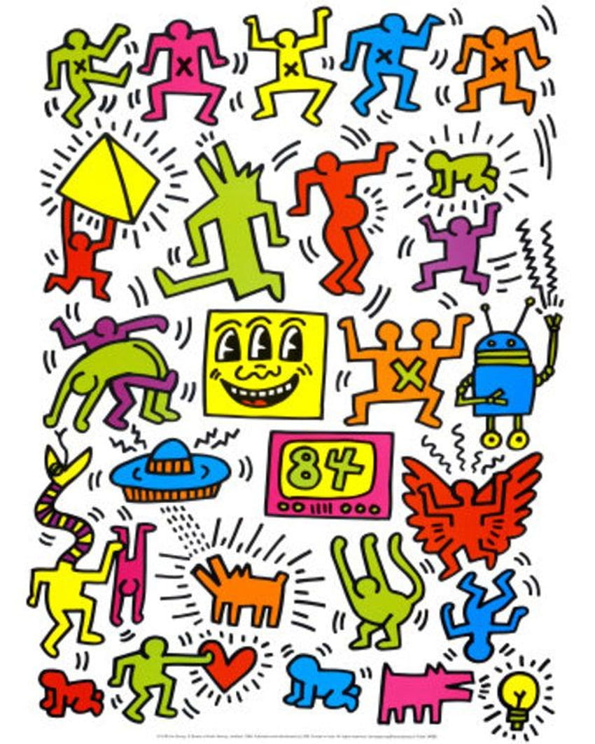 Keith Haring di Anjing .dog, telepon keith haring wallpaper ponsel HD